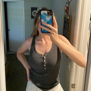Aerie Grey Tank Top